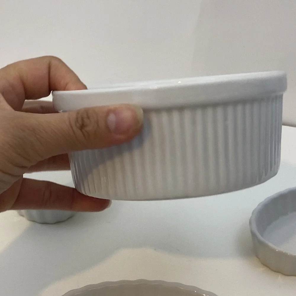 Pier1 Souffle Dishs White 5